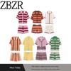 Za Spring and Summer New Arrivals Women's Clothing Zr European and American Style Knitted Sweater Short Jacket Shorts Set 3920284 3920285