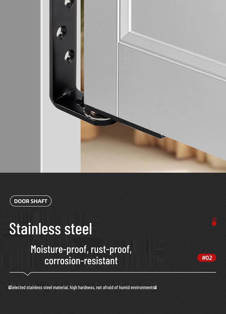 Dual-Action Spring-Loaded Bar Counter Hinge for Denim Doors