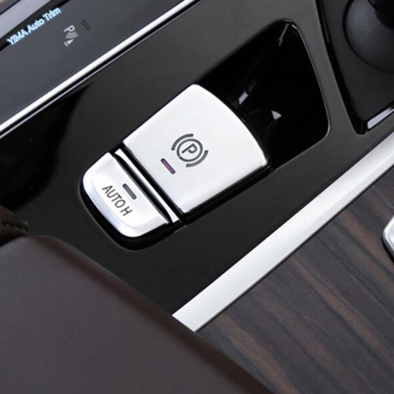 ABS Car Interior P Button Electronic Handbrake Decor Cover Trim For BMW 5 Series G30 530I 2017 - Modification Accessories