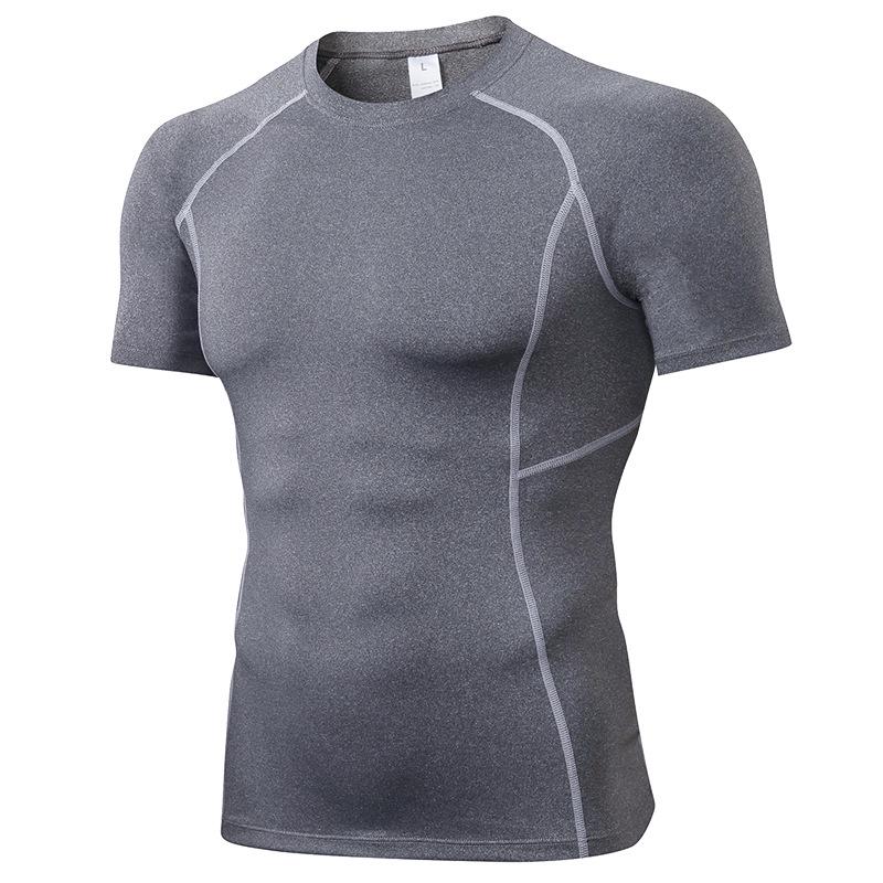 Men's Pro Performance Compression T-Shirt - Elastic, Sweat-Wicking, Quick-Dry, Short Sleeve 1008