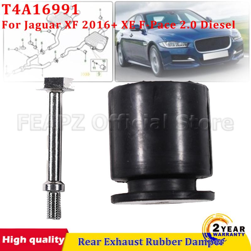 Car Rear Exhaust Rubber Damper Black For Jaguar XF 2016+ XE F-Pace 2.0 Jaguar F Pace 2.0 Diesel T4A16991 Car Accessories