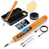 Aideepen Cordless Soldering Iron, USB Rechargeable, Smart Rapid Heating (180°C-450°C Temperature Adjustment), OLED Temperature Display, Wireless Solde