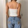 2026 Spicy Girl Sweet Style Sleeveless Bow Crop Top: Color Block Camisole with Hollow-Out Design