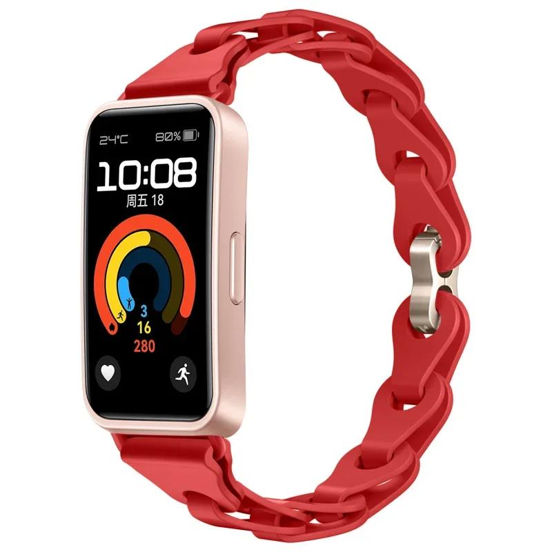 Chain Silicone Colorful Watch Strap For Huawei Watch Strap 9/8