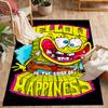 Happy Spongebob Happiness Themed Anti-Slip Rugs - Polyester Home Decor, Suitable for Bedrooms, Living Rooms, Doorways, Studios, and Decorations