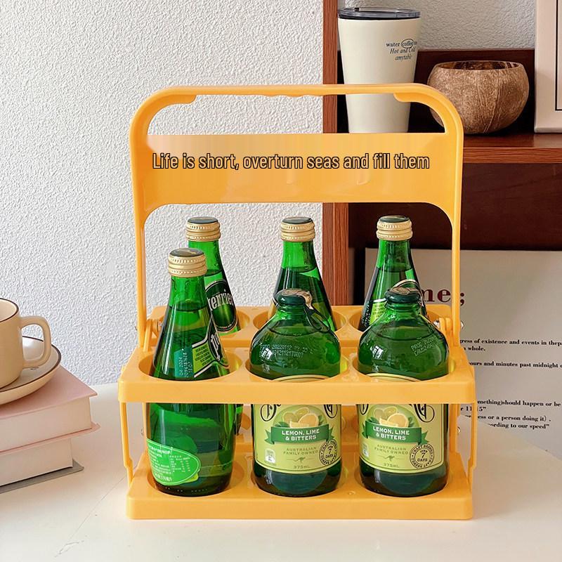 Portable Pink Picnic Folding Basket for Drinks and More