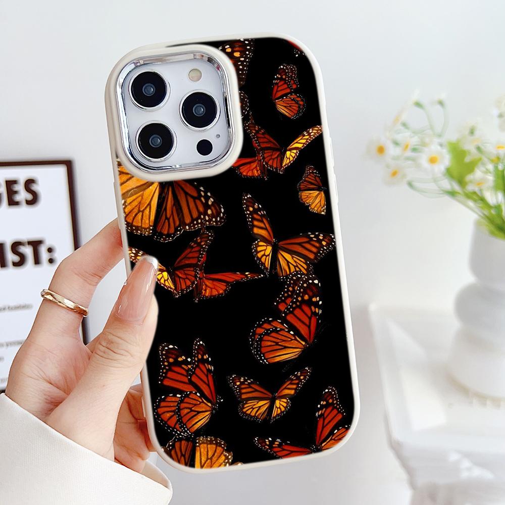 LZ4 Butterfly art design Soft Phone Case for Samsung S24 Ultra S23 Plus S21 FE A16 A54 A52 A06 Infinix Hot 40 30i Lens Protection Shockproof Cover