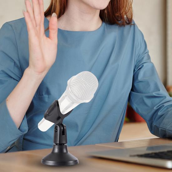 Microphone Holder 360 Universal Lightweight Desktop Degree Rotation Wireless Condenser Microphone Bracket