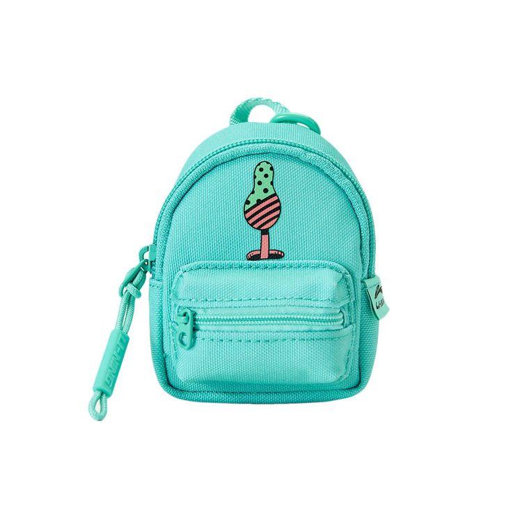 Li Ning X Steven Harrington Collaboration Fabric Headphone Bag Unisex Accessories Light-Jade-Green ABJR046-2 Light Jade Green