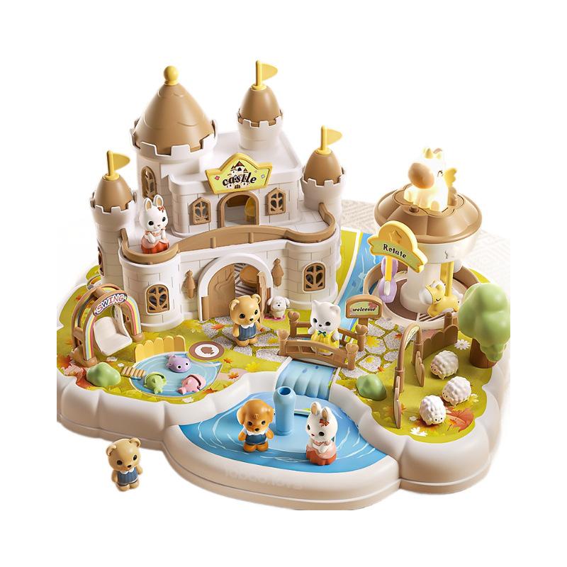 Magnetic Pet Castle Role-Play Toy for Kids 3-6 - Perfect Children's Day Gift
