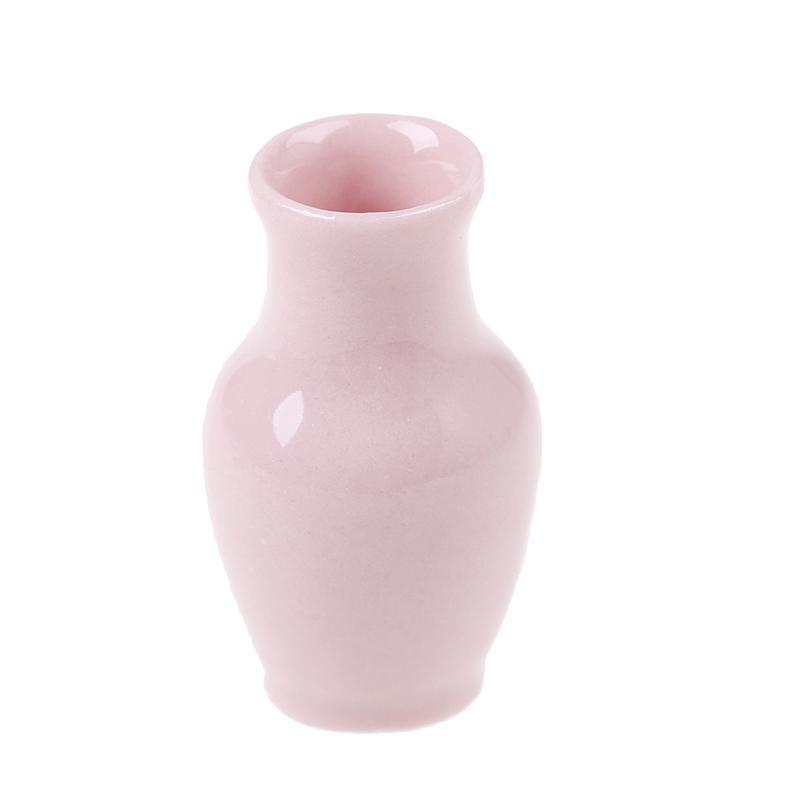 2Pcs Dollhouse Miniatures Flower Pot Mini Vase Pots Model Toys