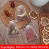 Disposable Nylon Drawstring Tea Bags for Loose Leaf Tea, Herbal Infusions, and Medicinal Ingredients