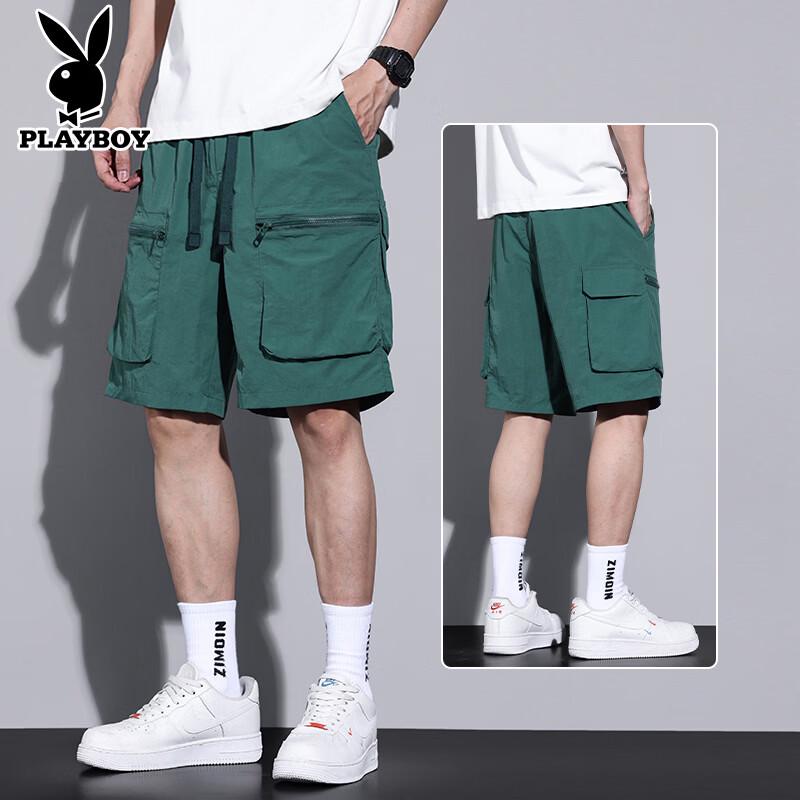 

Playboy Men s Quick-Dry Multi-Pocket Cargo Shorts XL