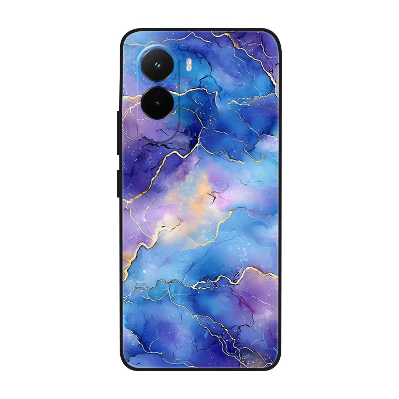 Etui na Poco M7 4G Fajne Malowane Marmurem Miękki Silikonowy Tylny Pokrowiec Na Xiaomi PocoM7 4G TPU Zderzak Fundas Poco M7 4G M 7 Coque