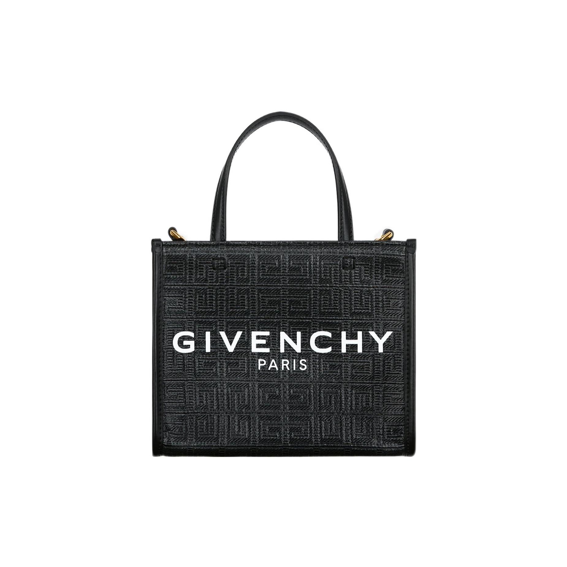 Givenchy Women's Black Embossed 4G Detachable Wide Shoulder Strap Logo Tote Bag Tote Bb50n0b1gt-001