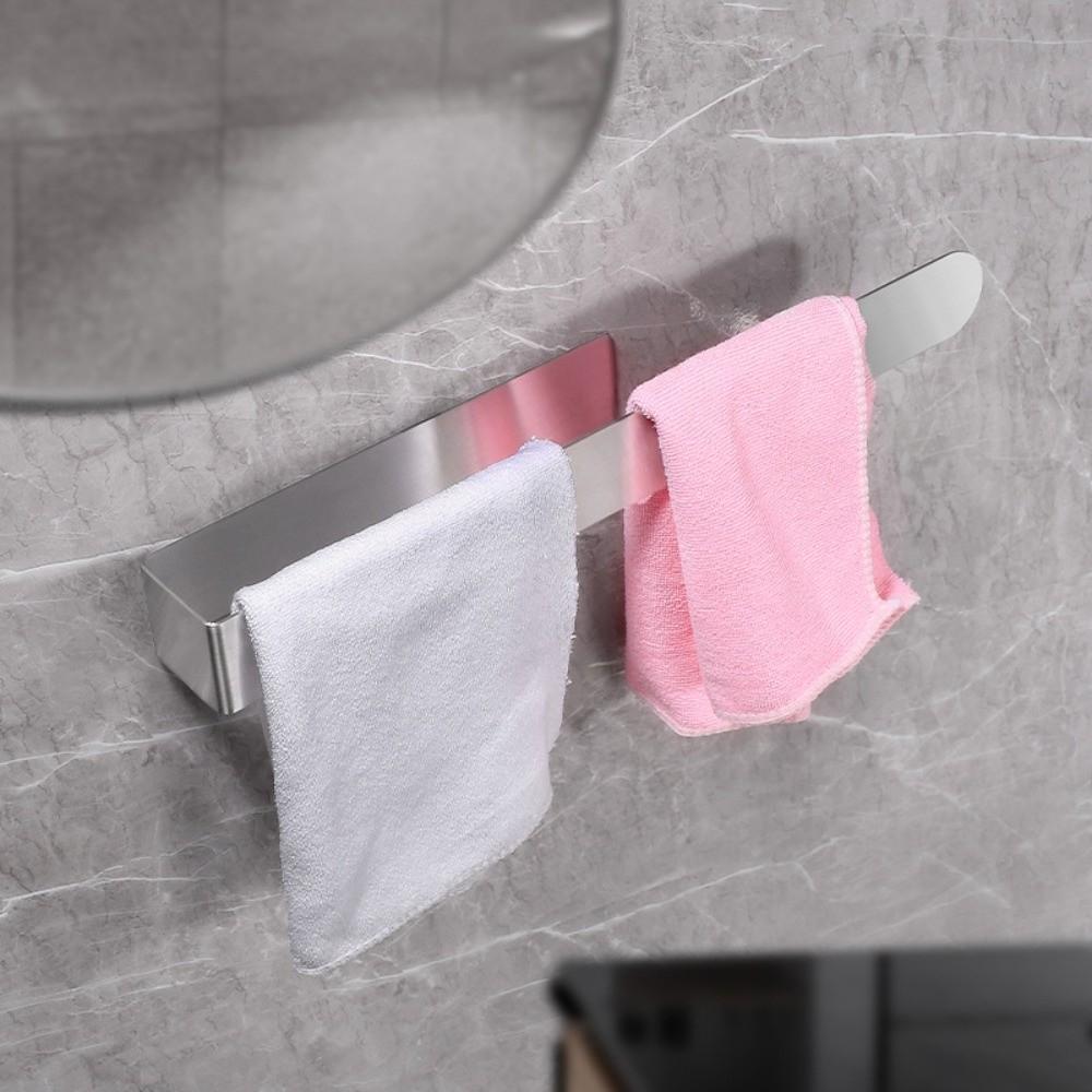 Single Rod Tissue Holder Self-adhesive Bath Towel Hanger Durable Towel Rack  Bathroom
