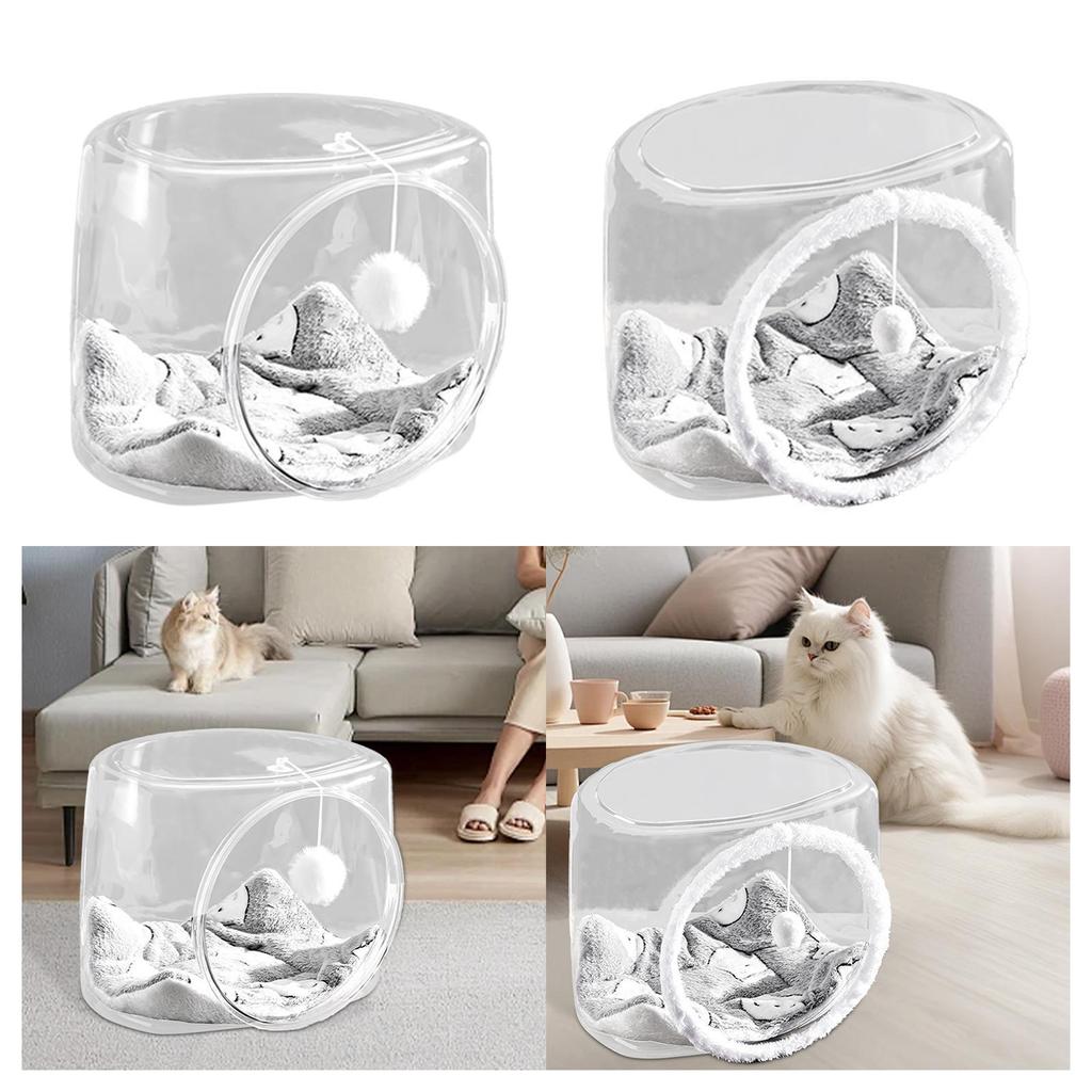 Space Capsule Cat Bed Cat Supplies Pet Sleeping Bed for Kitten Bunny Rabbits