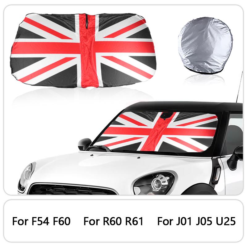 Car Front Window SunShade Cover Blocks UV Reflector For Mini Cooper One R50 R53 R56 R60 F55 F56 R58 R59 Windshield Sunshade