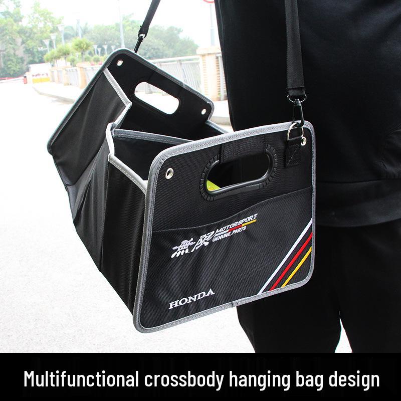 Car Trunk Organizer: Foldable Rear Storage Box