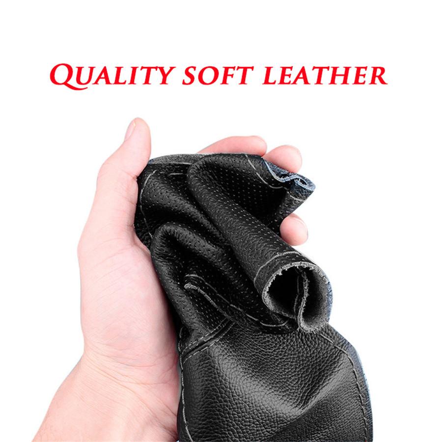 DIY Steering Wheel Covers/ Soft Real Leather Braid On the Steering-wheel of Car