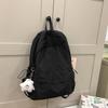 Schoolbag Lightweight Simple Solid Color Backpack Casual Versatile College Student Class Bag School Bag Female Outing Wind Student Backpack