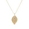 Super Flash Zircon Leaf Sweater Chain Niche Design Sense Versatile Pendant High Sense Light Luxury Clothing Accessories