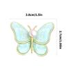 Butterfly Wing Brooch Pearls Inlay Jewelry Comfortable Wear Alloy Materials Reliable Clasp Designs
