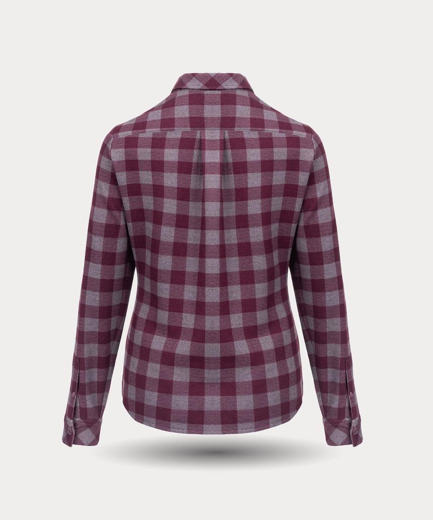 DEUTER Purple Brushed Check Shirt (Women'S)