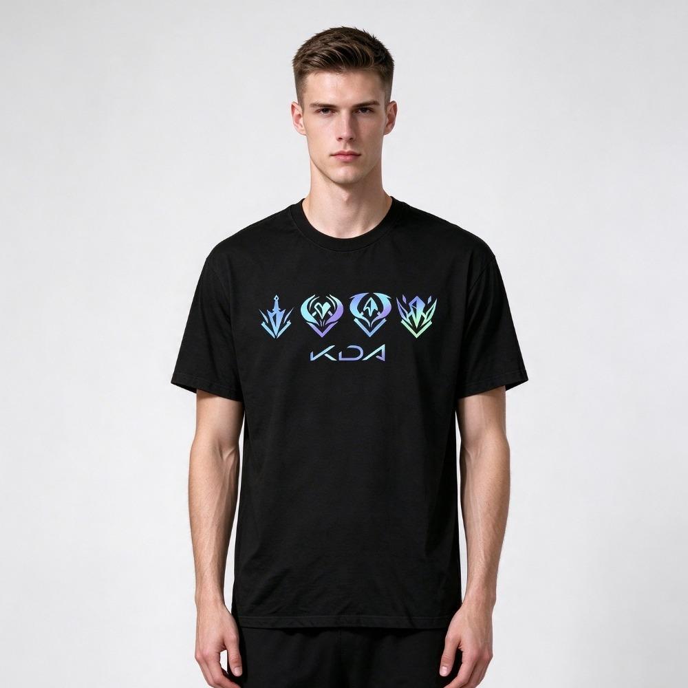 K/DA Virtual K-pop Girl Group Graphic T-Shirt Men's Women's High Quality Pure Cotton Tees O-neck Hip Hop Oversized Short Sleeve