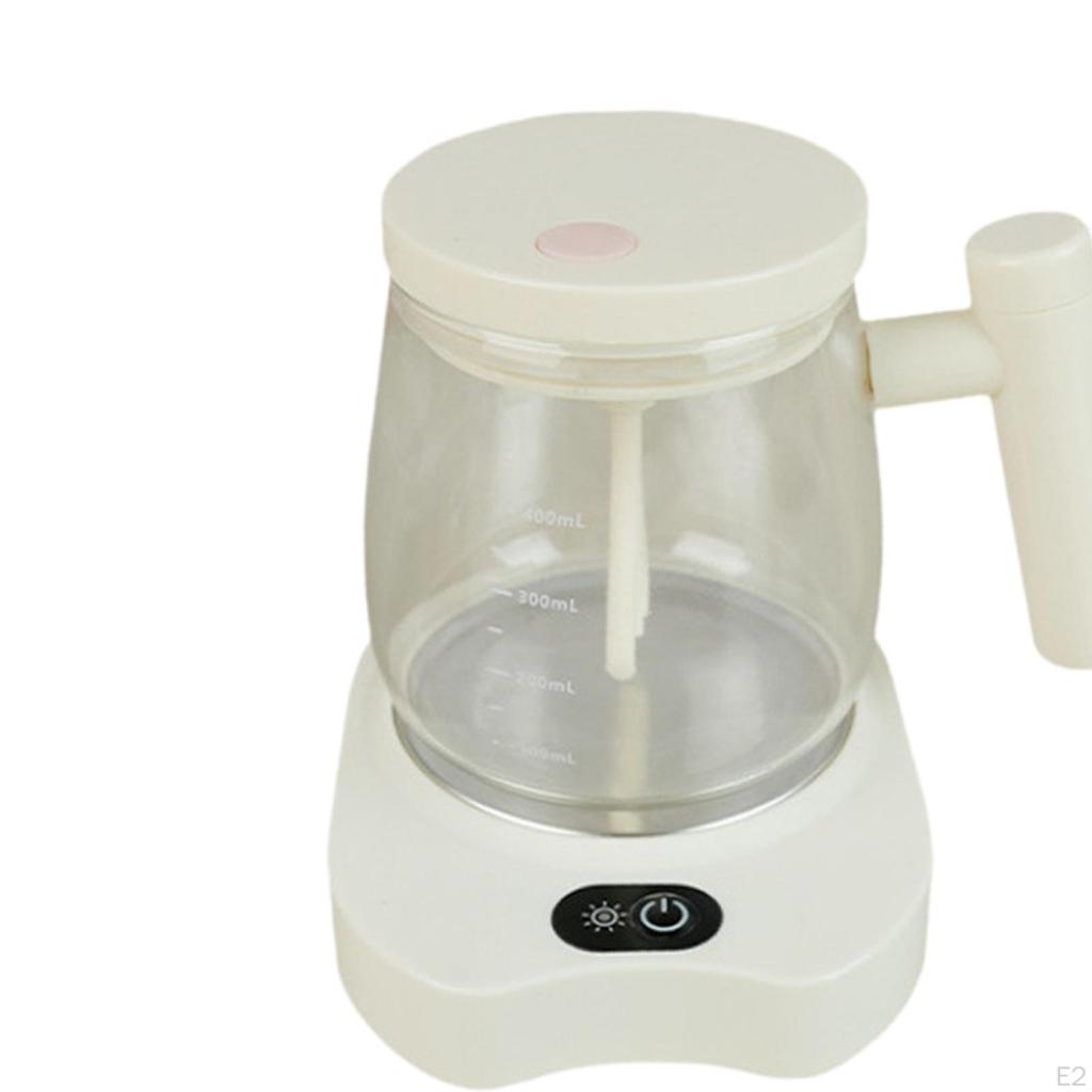 Auto Stirring Mug Drinks Stirrer Cup with Warmer Coaster 13.5oz High Speed Electric Mixer for