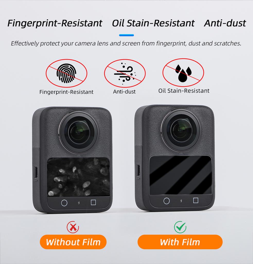 9H HD Tempered Glass for DJI OSMO 360 Screen Protector For DJI OSMO 360 Action Camera Protect Glass Accessories