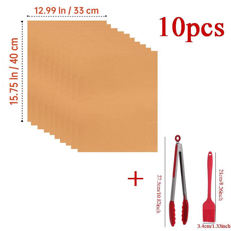 60*40cm Non-stick BBQ Grill Mat Baking Mat Barbecue Tool Cooking Grill Sheet Heat Resistance Kitchen BBQ Tool