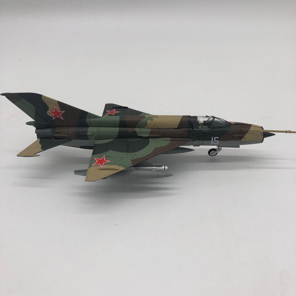 1:72 MIG-21 Fighter Aircraft Diecast Military Model Alloy Plane Office Decor