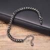 Retro Chain Bracelets for Men Boys,Waterproof Stainless Steel Chain Links Wristband,Classic Punk Vintage Jewelry Gifts
