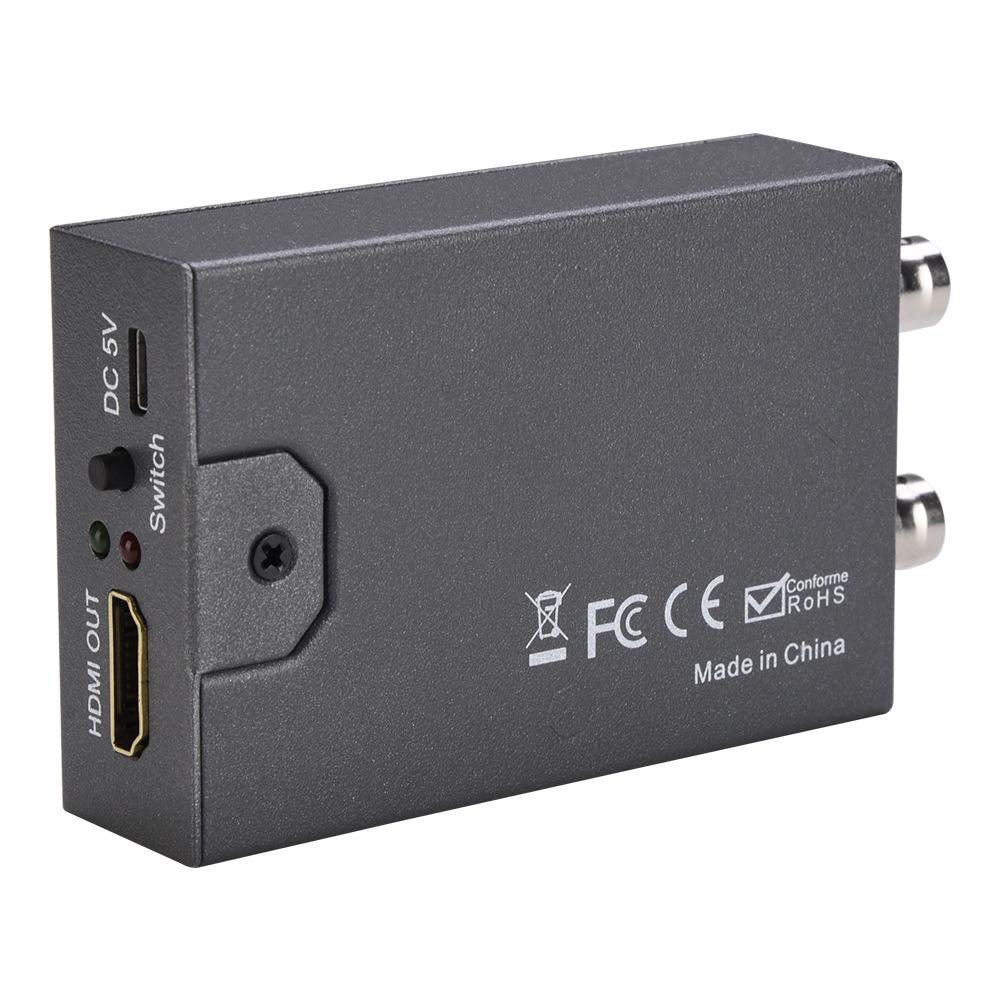 1080P HD BNC Camera Signal Converter with Loop Out: AHD/TVI/CVI/CVBS To HDMI