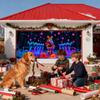 Christmas Garage Door Banner Glows In Dark Santa Holiday Backdrop Large Christmas Garage Door Backdrop Decoration For Outside