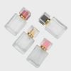 30ml/50ml Square Glass Perfume Bottle with Screw Cap - Empty Cosmetic Spray Bottle