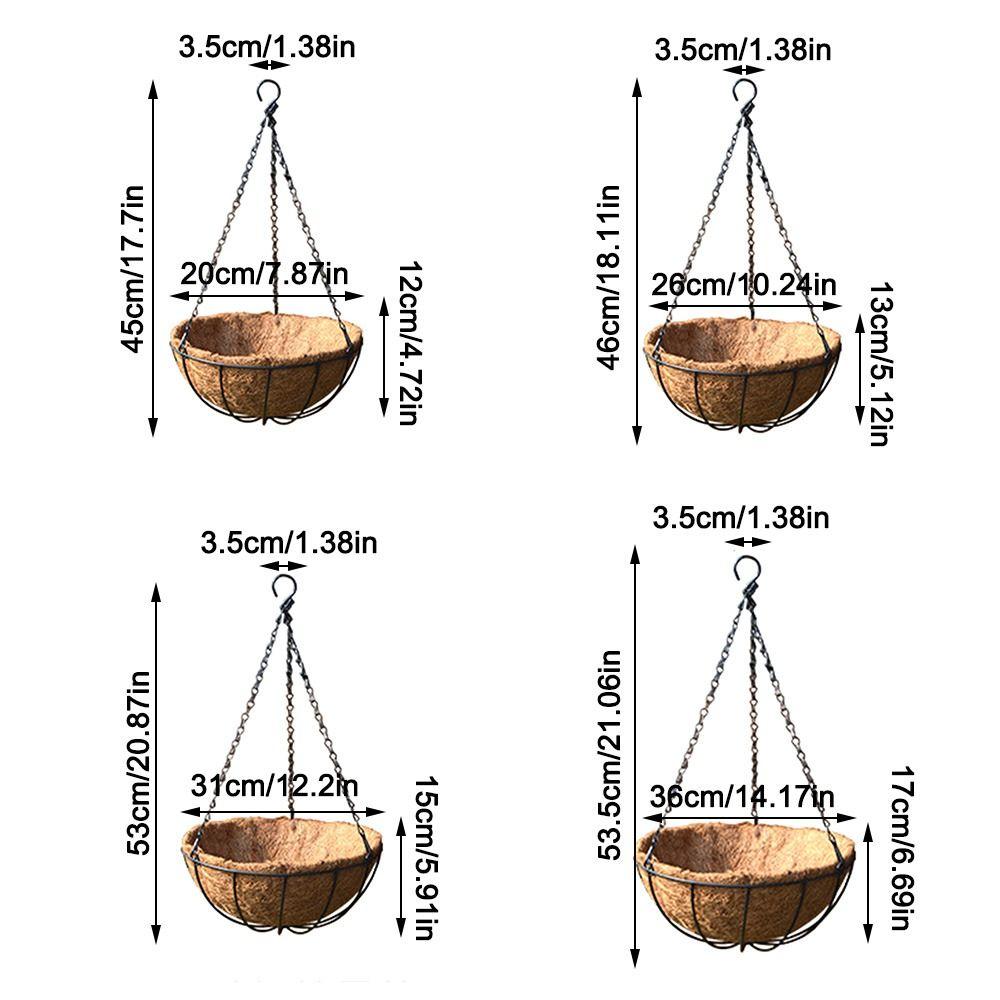 Prodyšný květináč Půlkulatý sukulentní květináč Závěsný košík na květiny Zahradní dekorace
