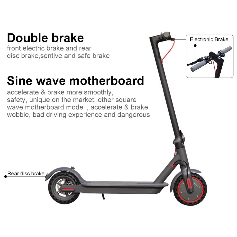 Portable 12.5kg AOVOPRO 350W Foldable Electric Scooter 8.5 Inch Solid Tire IP65 Waterproof Adult Escooter USA Stock