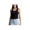 Color Block Letter Jacquard Comfortable Double Layer Vest Women Tops Black J20J221430-BEH