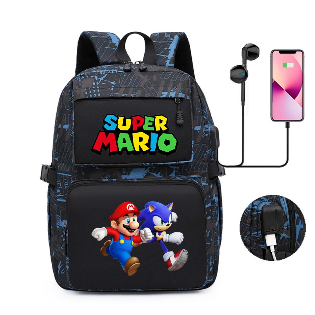 Game Merchandise Printed Backpack Youth School Bag Usb Computer Bag Backpack