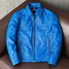 Korean Style New Trend Genuine Leather Jacket Men Short Biker Coat Youth Fashion Top Grain Cowhide