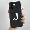 For Vivo V40 Lite Case 2024 Cute Letters Shockproof Capa Liquid Silicone Back Protector Phone Cover For Vivo V40 Lite 5G Bumper