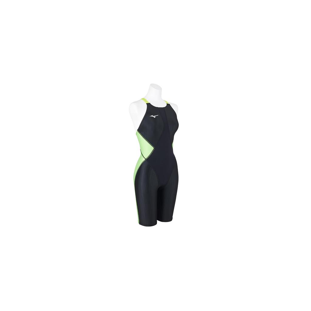 Mizuno N2MGA230 FX SONIC SYNERGY Competitive Racing Half Suit AQUATICS Size Black X XS [WORLD (FINA) Approved] Women's 93 Lime,