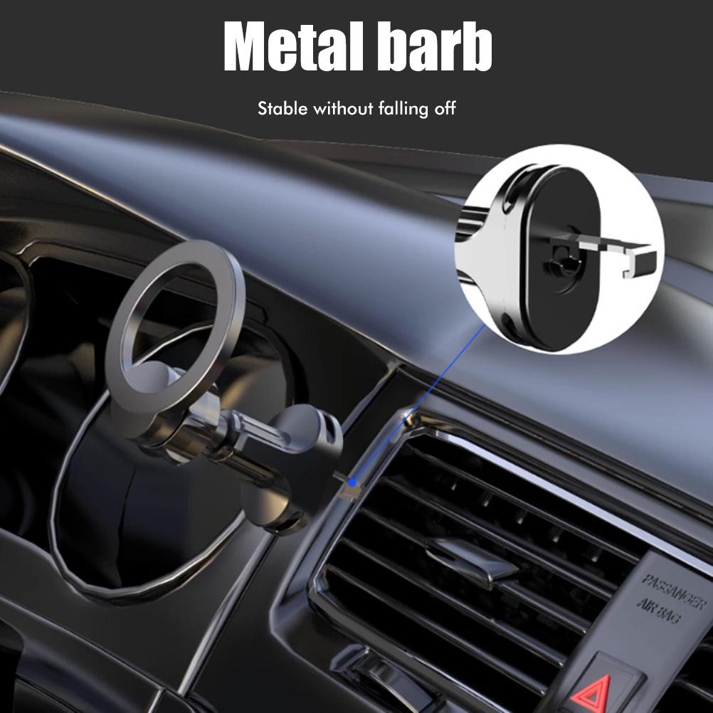 Magnetisk telefonhållare för bil Justerbar luftventilsmontering Kompatibel för MagSafe Magnetisk telefon