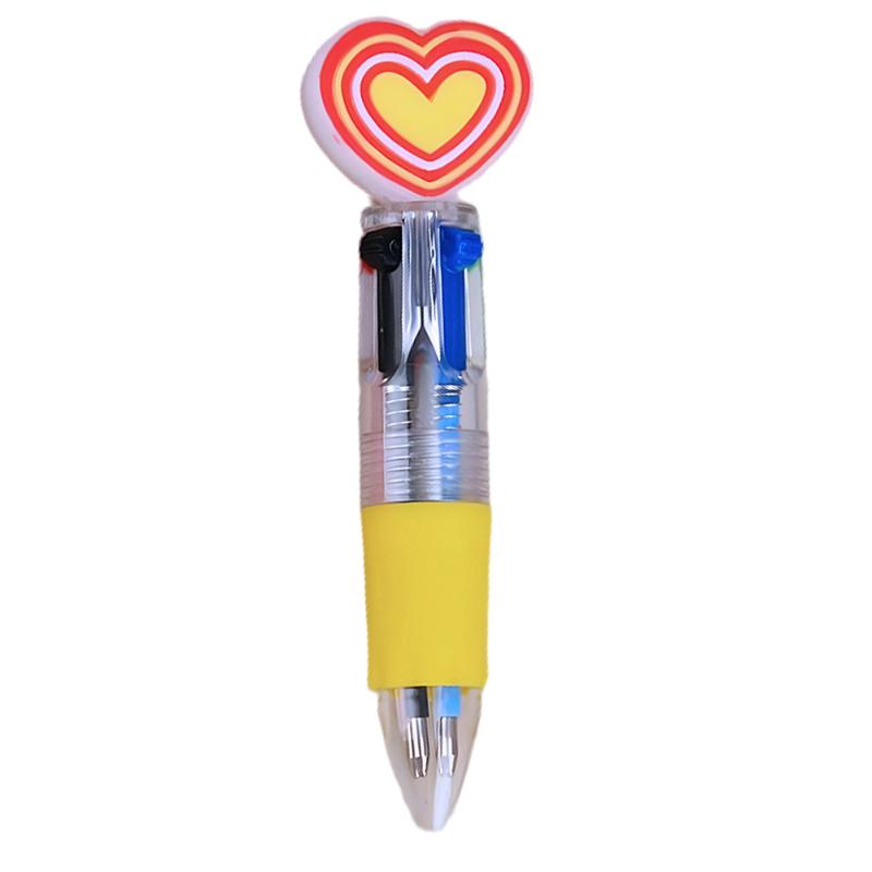 5/10/15Pcs Offices/Campuses/Birthdays/Valentine'S Day Gifts Casual Style Novel Heart-Shaped Retractable Ballpoint Pen Set