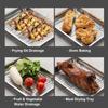 Stainless Steel Baking Tray With Removable Cooling Rack Set Non-Stickbbq Pan Tray Plate Oven Rack Cooking Roasting Dish