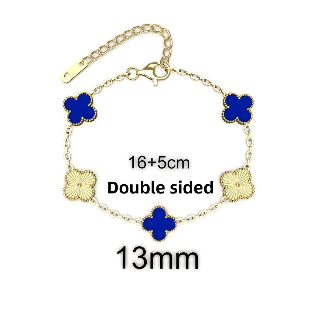 13MM Titanium Steel Four-leaf Clover Bracelet Small Fresh Fashion Petals 18K Does Not Lose Color Ladies Bracelet