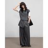 Women's Spring Silk Wool Blend Color-Block Knit Sweater