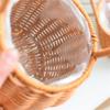 Handwoven Floral Basket Rattan Storage Basket for Picnics and Outdoor Activities